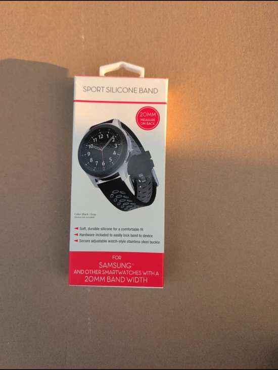 Samsung Other - Samsung Sport Silicone Watch Band - Black and Gray